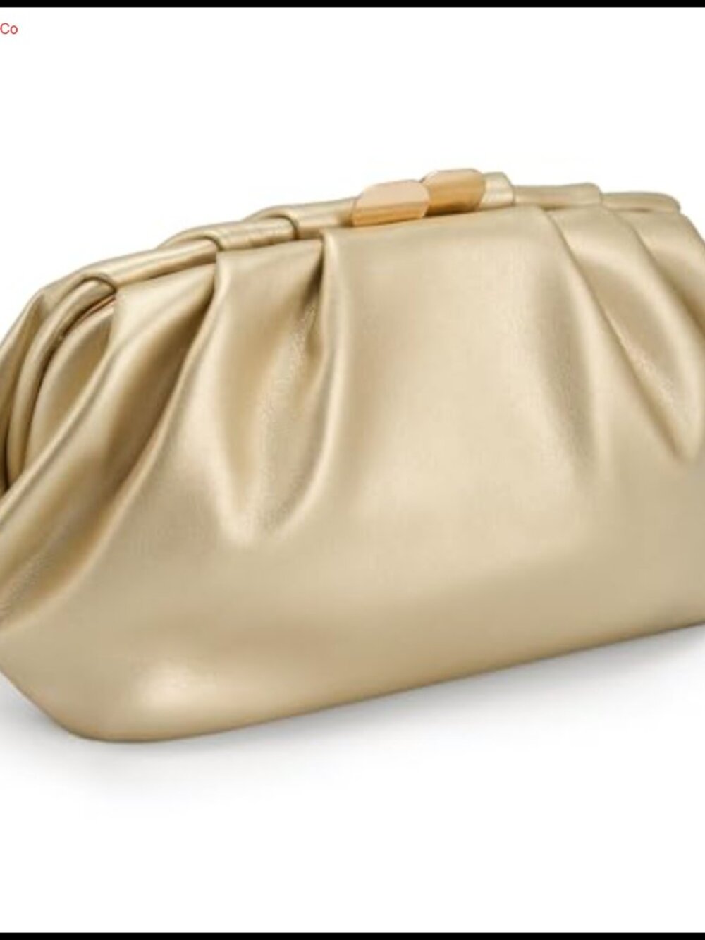 Pleated PU Leather Clutch Purse with Detachable Chain for Weddings & Formal